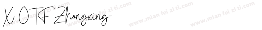 X OTF Zhongxing字体转换